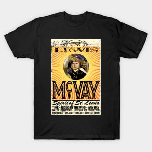 Front Logo 1978 Lewis McVay Spirit of St Lewis Concert Poster T-Shirt